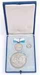 1940 GERMAN LOYAL WORKER'S .900 SILVER MEDALLION SET