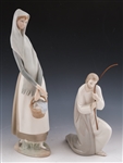 LLADRO ST JOSEPH & BASKET OF GOODIES FIGURINES