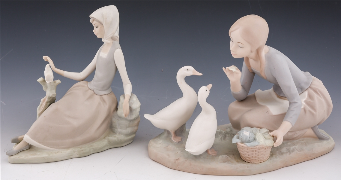 LLADRO PORCELAIN FIGURINES #4660 & 4849