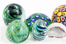 ART GLASS PAPERWEIGHTS LOT OF 11