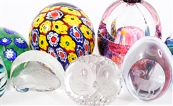 ART GLASS PAPERWEIGHTS LOT OF 11