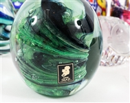 ART GLASS PAPERWEIGHTS LOT OF 11
