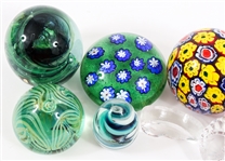 ART GLASS PAPERWEIGHTS LOT OF 11