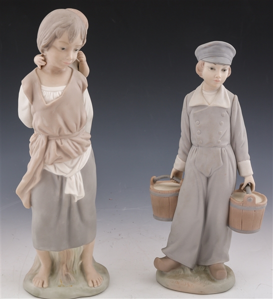 LLADRO PORCELAIN FIGURINES #4811 & 4800