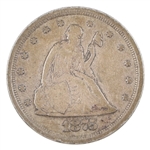 1875-S US SILVER SEATED LIBERTY 20 CENT COIN