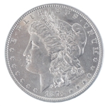 1879-P US MORGAN SILVER DOLLAR COIN