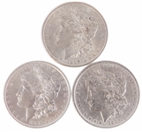 1889-P US MORGAN SILVER DOLLAR COINS - LOT OF 3