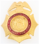 FIRE DEPARTMENT NEW YORK BATTALION CHIEF BADGE