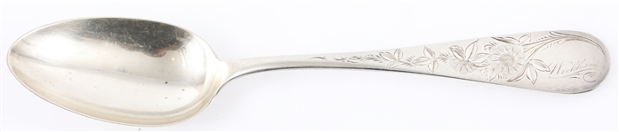 LATE 19TH C. GORHAM BRIGHT CUT STERLING SPOON