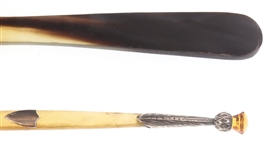 HORN DRINKING CUPS AND SPOONS
