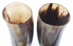 HORN DRINKING CUPS AND SPOONS