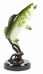 FOLK ART FISH CARVINGS & FISH STATUETTES LOT OF 6