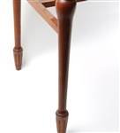 EARLY 20TH C. BENCH WITH EMBROIDERED SEAT