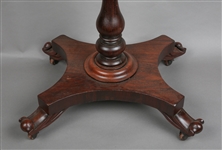 20TH C. WALNUT SEWING SIDE TABLE 