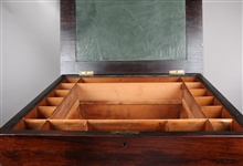 20TH C. WALNUT SEWING SIDE TABLE 