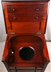 LATE 19TH C. HAND PUMP FLUSHING COMMODE CABINET 