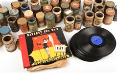 40+ 78MM GRAMOPHONE & 40+ PHONOGRAPH CYLINDER RECORDS