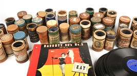 40+ 78MM GRAMOPHONE & 40+ PHONOGRAPH CYLINDER RECORDS