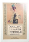 FRAMED MASON'S THE CURIOSITY SHOPPE 1913 CALENDAR