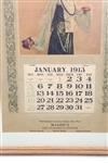 FRAMED MASON'S THE CURIOSITY SHOPPE 1913 CALENDAR