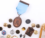 FRATERNAL ORGS & MORE CHALLENGE PINS, MEDALS, & BUTTONS