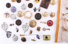 FRATERNAL ORGS & MORE CHALLENGE PINS, MEDALS, & BUTTONS