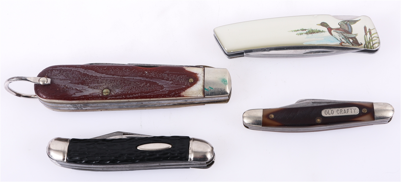 US & UK MADE POCKETKNIVES - LOT OF 4