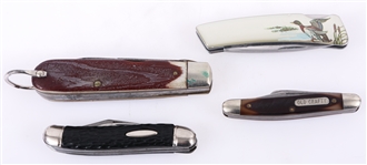 US & UK MADE POCKETKNIVES - LOT OF 4
