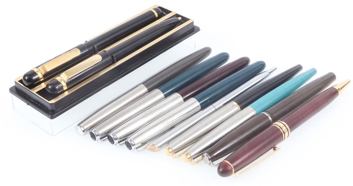 FOUNTAIN & BALL POINT PENS - PARKER, AVON, PLATIGNUM