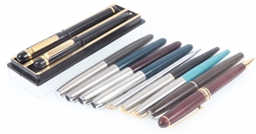 FOUNTAIN & BALL POINT PENS - PARKER, AVON, PLATIGNUM