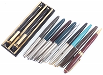 FOUNTAIN & BALL POINT PENS - PARKER, AVON, PLATIGNUM