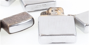 ZIPPO LIGHTERS, SILVER PLATE COMB, & COMPACT LOCKET