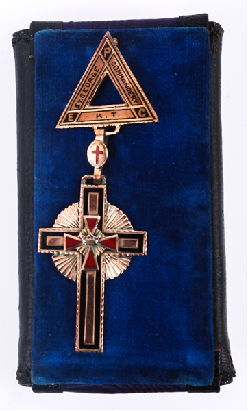 10K GOLD KNIGHTS TEMPLAR ST. GEORGE COMMANDERY MEDAL
