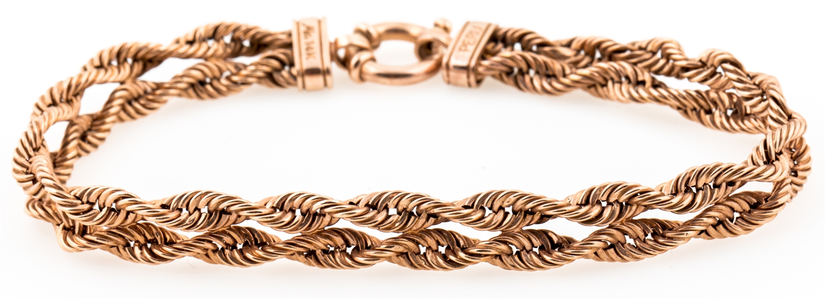 MICHAEL ANTHONY 14K ROSE GOLD TWISTED CHAIN BRACELET