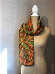 BATIK SCARF #1 - RED AND GREEN