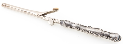 VICTORIAN STERLING SILVER HAIR CURLER 