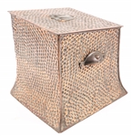 ARTS AND CRAFTS HAMMERED COPPER COAL BOX 