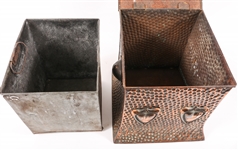ARTS AND CRAFTS HAMMERED COPPER COAL BOX 