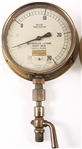 EARLY 20TH C. BRASS PRESSURE GAUGES 
