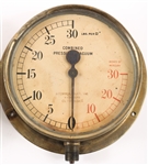EARLY 20TH C. BRASS PRESSURE GAUGES 