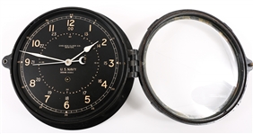 20TH C. CHELSEA CLOCK CO. U.S. NAVY SHIP CLOCK