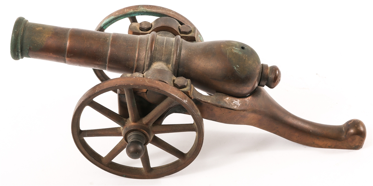 BRONZE DESK CANNON
