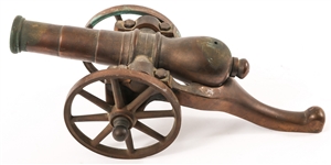BRONZE DESK CANNON