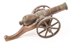 BRONZE DESK CANNON