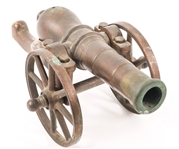 BRONZE DESK CANNON
