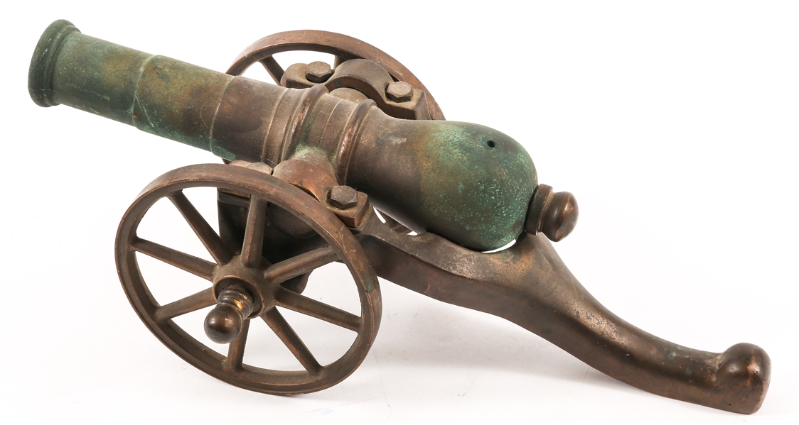 BRONZE DESK CANNON