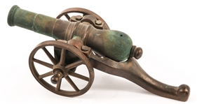 BRONZE DESK CANNON