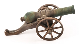 BRONZE DESK CANNON