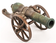 BRONZE DESK CANNON
