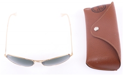RAY BAN 3362 COCKPIT GOLD FRAME AVIATOR SUNGLASSES